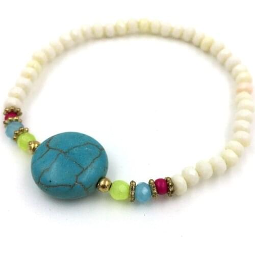 2015 New European Boho Jewelry Suppliers handcrafted bracelet beads beaded bracelet stone bracelet for women girl