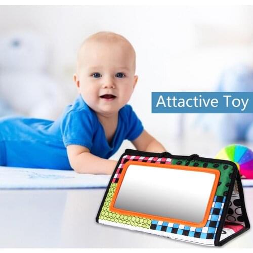 New Baby Haha Mirror Car Hanging Toy Car Rear Seat Pendant Foldable Baby Vision Training Pattern Car Hanging Pendant Fun Decor