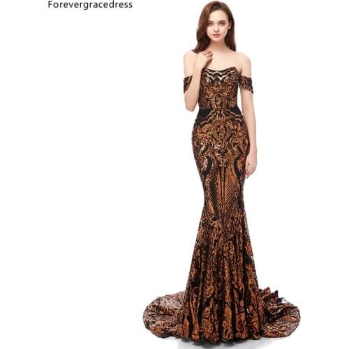 Forevergracedress New Arrival Prom Dresses 2019 Off Shoulder Backless Holidays Graduation Wear Party Gowns Plus Size Custom Made