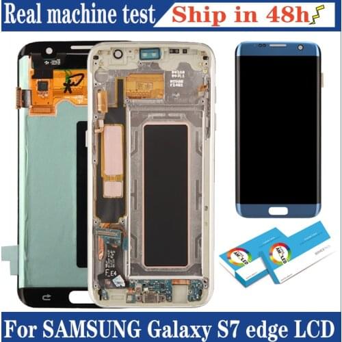 Original 5.5'' AMOLED for Samsung Galaxy S7 edge G935 G935F SM-G935F LCD Touch Screen Display Touch Screen Repair Parts