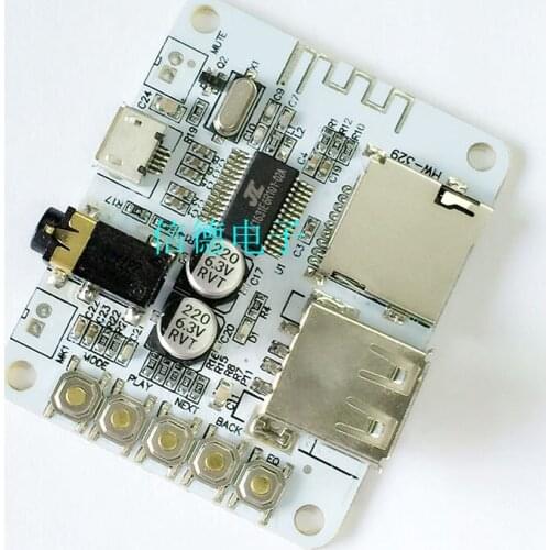 Bluetooth Audio Receiver board with USB TF card Slot decoding playback preamp output A7-004 5V 2.1 Wireless Stereo Music Module