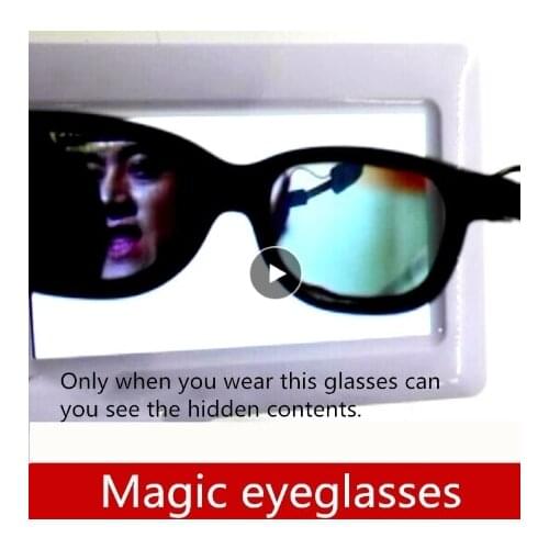 Real life games escape room props Magic eyeglasses Only when you wear glasses can you see the hidden contents of the screen