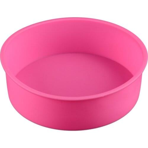 1Pcs Random Cake Mold Cake Stencil Silicone Baking Tray Round Shape 17*5.5CM Kitchen Baking Tools Non-stick 6Inch