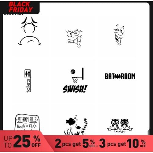 Modern Expression For Home DecorBathroom Bedroom Vinyl Self Adhesive Wallpaper