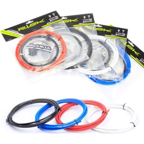 Universal Bicycle Brake Cable Kit Universal Shift Conduit Kit wit Protect Catheter Basic Bike Line Pipe Heat Shrinkable Tail Cap