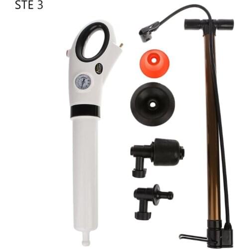 High Pressure Pump Cleaner Dredge Toilet Plunger Air Drain Blaster Sink Pipe Clogged Remover Bathroom Pipe Bathtub Dropship