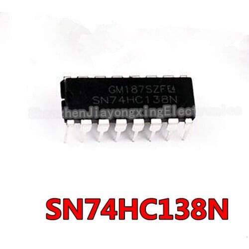 10PCS SN74HC138N DIP16 SN74HC138 DIP 74HC138N 74HC138 DIP-16 new and original IC