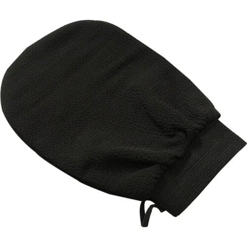 200Pcs/Lot Color Black morocco hammam scrub mitt magic peeling glove exfoliating tan removal mitt(normal coarse feeling)