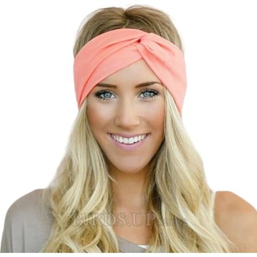 2020 Leopard Patchwork Cross Headband Solid Bandage for Women Girls Hairband Hair Accessories Yoga Hair Bands Turban Headwrap