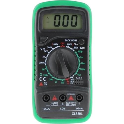 Digital Multimeter Voltmeter Ammeter AC DC OHM Volt Tester LCD Test Current Multimeter Overload Protection