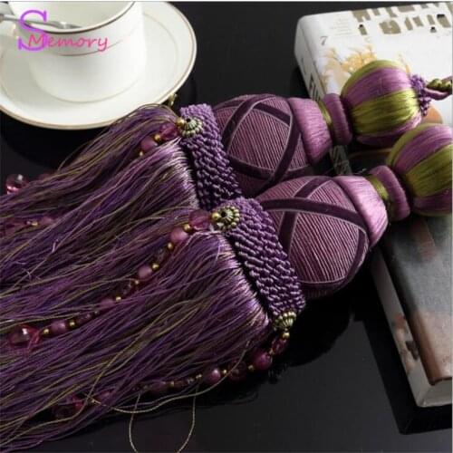 European curtain tassels hanging ball tie strap holder accessories home decor