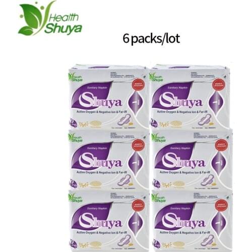 6Packs Anion Sanitary Napkin Pads For Women Sanitary Napkin Anion Sanitary Pads Menstrual PadFeminine Hygiene Product