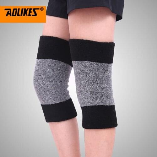1pcs/lot Women Outdoor Winter Warm Knee Pads Support Joint Protector Elastic Band Sports Gym Fitness Kneepad Kneecap Kneelet