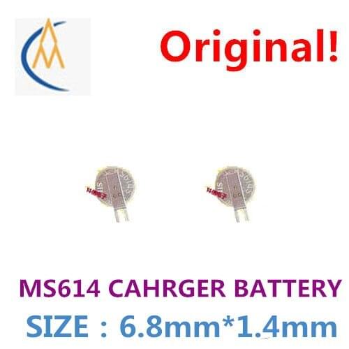2PCS New authentic original MS614 MS614FE seiko imported from Japan 3 v battery rechargeable button batteries