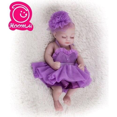 New Design Full Silicone 10inch Miniature Preemie Newborn Baby Doll Soft Silicone Vinyl Real Touch Soft Gentle Touch Hand Made