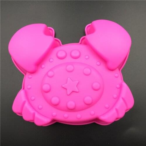 Single Crab Shaped Silicone Cake Mold Handmake DIY Bread Mould Silicone Moulds For Cake Tools Baby Shower