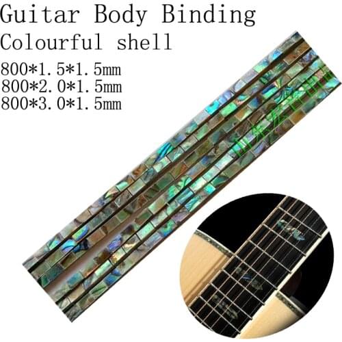 2pcs Abalone Color Shell Guitar BINDING For Acoustic Guitar Accessories Width 3mm/4mm/5mm/6mm