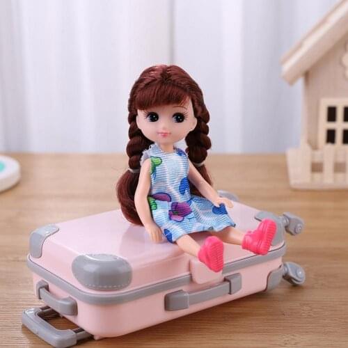 Plastic PVC Clothes Shoe Doll Cake DIY Baking Mold Tool Toy Doll Accessory Gifts Exquisite Long Hair Pure Color Beautiful