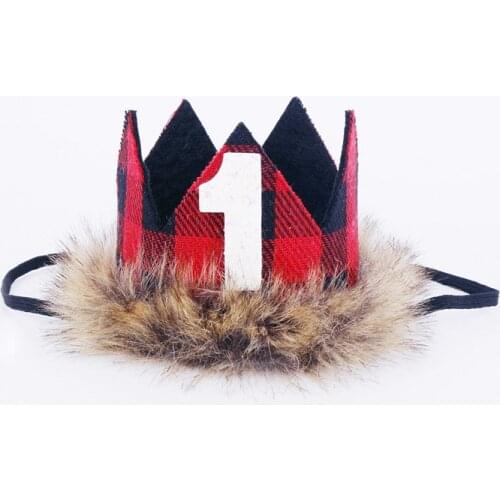 Baby Number Merry Christmas One 1 2 3 4 5 6 Wild One Happy Birthday Headband Crown Hairband Baby Shower 1st Birthday Party Decor