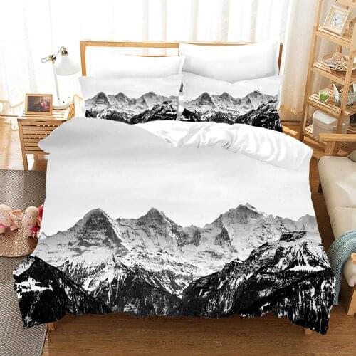 Shanlan Pattern Printing Bedspread Cover Quilt Cover Adult Children Bed Sheet Pillowcase Bedspread Bedding