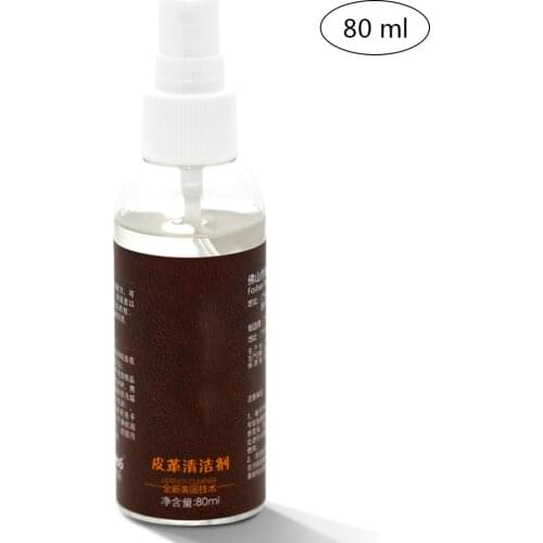 80ML Leather Cleaner Leather Sofa Bag Car Seat Leather Care Oil Stain Removal Cleaning Tools