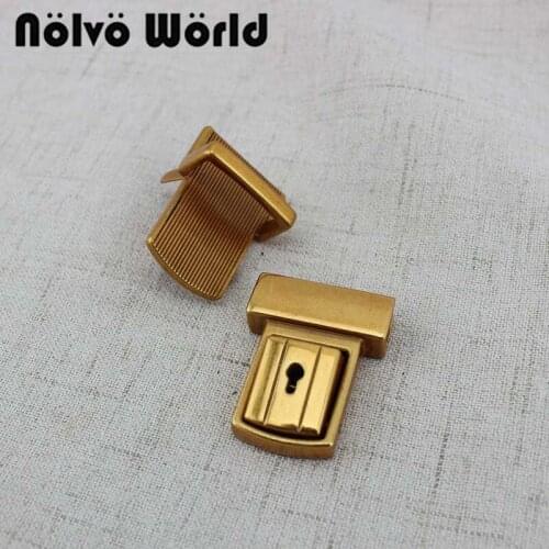5-20 pieces 36*28mm Old gold press lock for handbag purse bag locks