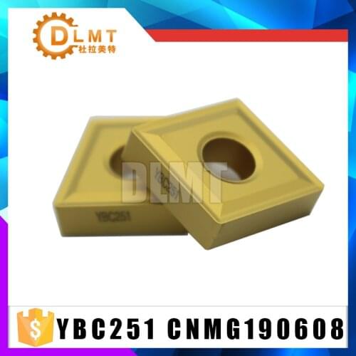 10PCS CNMG190608 YBC251 CNC Lathe Cutting Boring Turning Carbide Inserts for Steel Processing MCLN MCKN Toolholders