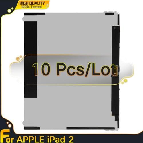 10 Pieces For Apple iPad 2 iPad2 2nd A1395 A1397 A1396 Screen Without Touch Tablet LCD Display Digitizer Assemble Replacement