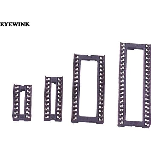 10PCS IC Sockets DIP6 DIP8 DIP14 DIP16 DIP18 DIP20 DIP28 DIP40 pins Connector DIP Socket 6 8 14 16 18 20 24 28 40 pin