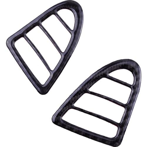 2Pcs/Set Car Dashboard Side Air Vent Outlet Panel Cover Trim Carbon Fiber Black Fit For Mazda RX-8 2004 2005 2006 2007 2008