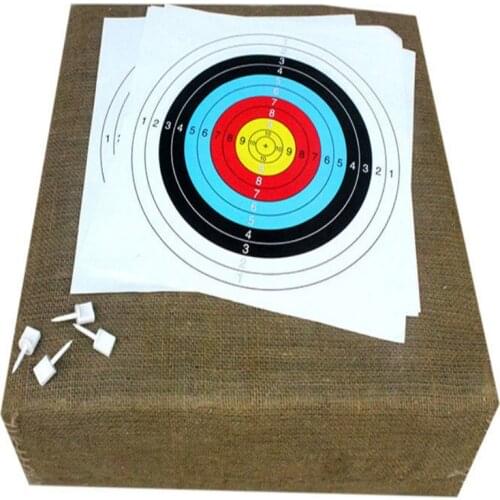 5PCS 40 * 40cm target paper darts target paper full ring practice target paper archery equipment