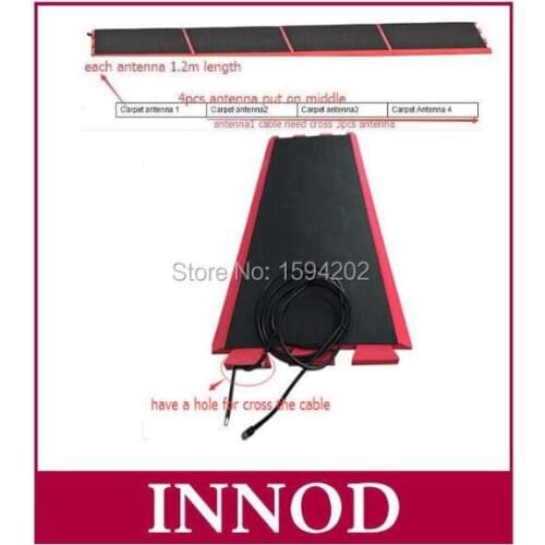 860-960mhz high gain carpet antenna 10dbi uhf rfid long range floor mat antenna for hospital sports marathon timing systems