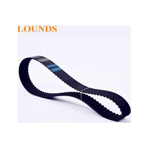 Free Shipping 570L050 teeth 152 Width 12.7mm=0.5" length 1447.800mm Pitch 9.525mm 570 L 050 L T Industrial timing belt 5pcs/lot