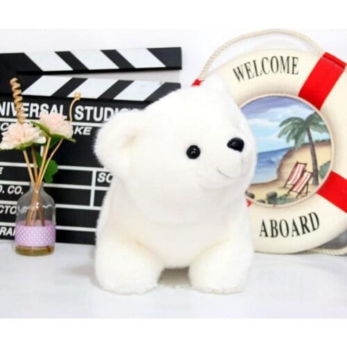 Big plush white bear toy high quality lovely polar bear doll gift about 48x35cm 2760