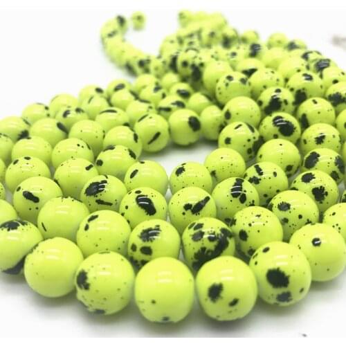 Wholesale 6 8 10 mm Beautiful Intarsia Glass Loose Spacer Charm Beads Pattern Making Bracelet Necklace Jewelry #05