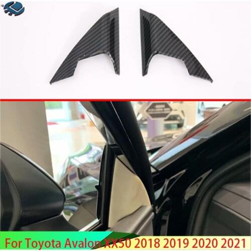 For Toyota Avalon XX50 2018 2019 2020 Car Interior Front Door Triangle Cover Trim A Pillar Trim Audio Frame