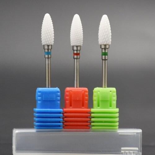 Ceramic Nail Drill Bit Mill Cutter For Electric Drill Manicure Machine Device Accessory Remover Acrylic