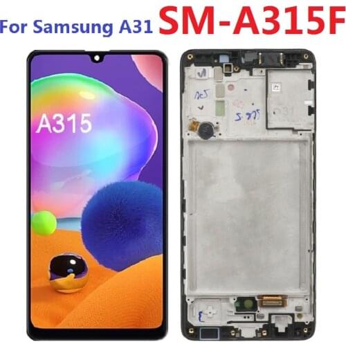 Incell For Samsung Galaxy A31 A315 SM-A315F SM-A315F/DS Display LCD Touch Screen Digitizer Assembly Frame Tools Kits