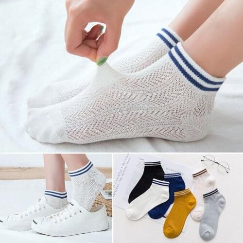 3 Pairs/ Pack Summer Women Socks Thin cotton Mesh invisible Ankle socks sports breathable Girl sock Kawaii low-cut womens socks