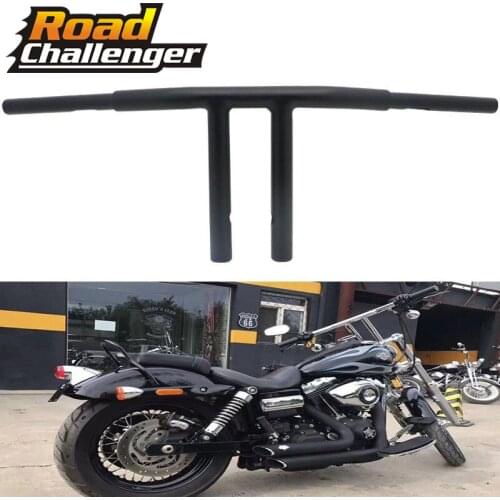 Motorcycle Chrome Custom Motorcycle Handlebar 1-1/4" 10" RISE T-Bar Handlebar Drag Bar For Harley Sportster XL DYNA LOW RIDER