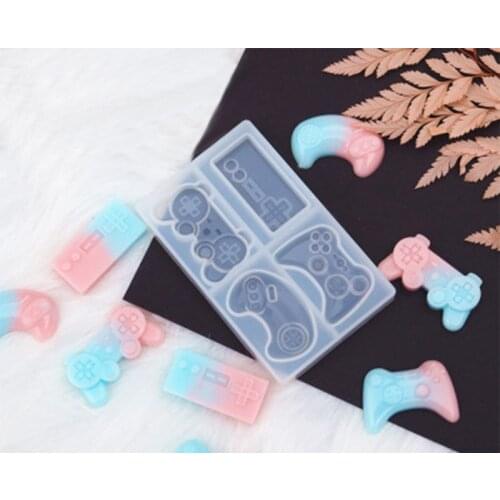 New Mirror Game handle Silicone Mold For Resin DIY drop glue Jewelry Making Key Chain Decoration