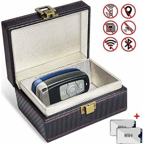 New Mini Straw Mat Pattern Radiation Protection Box 11.5X9X6.3cm/ 4.5X3.5X2.5inch Car Key Mobile Phone Signal Shielding Box