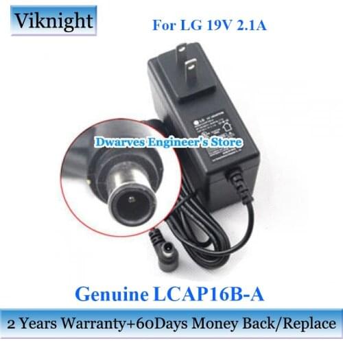 Genuine LCAP16B-A 19V 2.1A AC Adapter Power Supply For LG LED MONITOR 22M35D EADP-40LB B LCAP16B-K E1948SX E1948S Power Supply