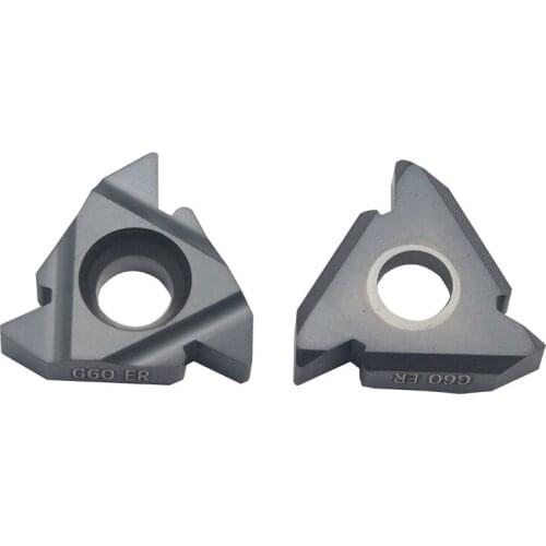 16ER G60 20PCS Threading Carbide Inserts Carbide External Threading Inserts,16ER G60 LDA Blade for Thread Holder SER 200