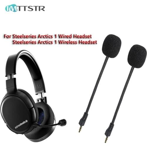 Mic Replacement for Steelseries Arctis 1 1.0 One Raw Wired Wireless Headphones 3.5mm Headphone Detachable Microphone Boom