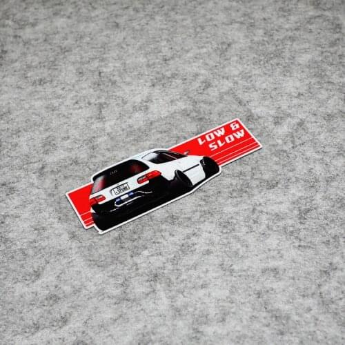 NO.S384 Japanese Low&Slow Hella Flush Car Modification Waterproof Rear Windshield Reflective Car Stickers and Decals