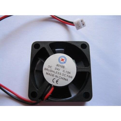 50 pcs Brushless DC Cooling 5 Blade Fan 3010S 24V Black 2 wire