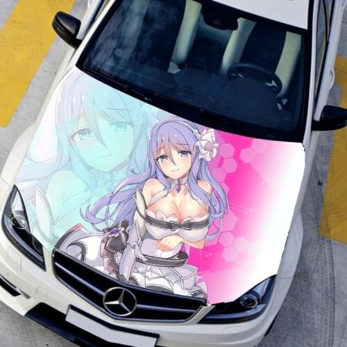Anime Games Itasha Car Sticker Auto Hood Protective Film Decals Princess Hoshino Shizuru Cartoon Vinyl Stickers For Cars Styling