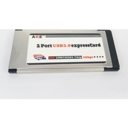 High-Speed 2 Port Hi dden Inside USB 3.0 Usb3.0 to Expresscard 34mm Express Card Adapter Converter for Notebook Laptop