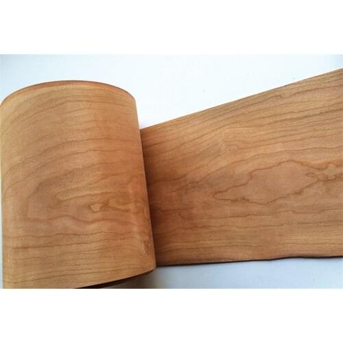 Custom Natural American Cherry Wood Veneer for Furniture 22cm x 280cm 0.5mm 20cm x 250cm 0.2mm C/C